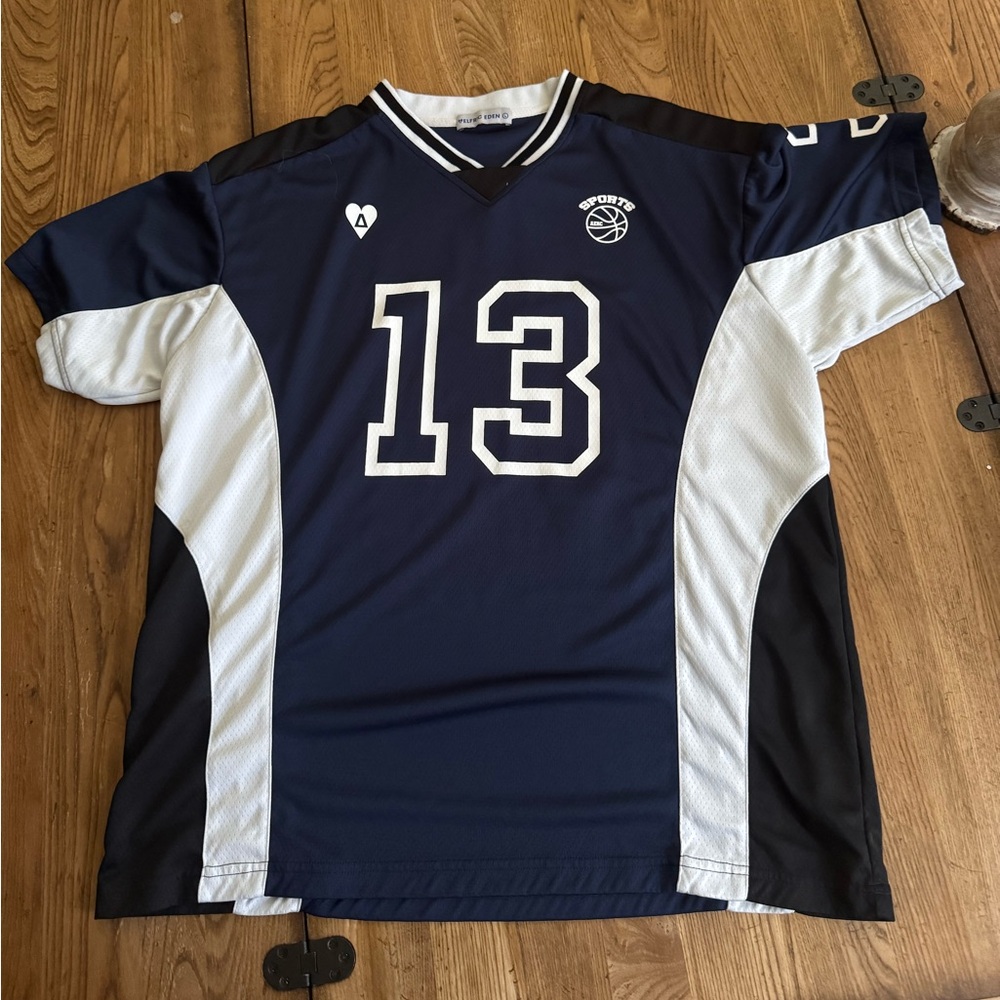 Aelfric Eden Navy and White Sports Jersey
